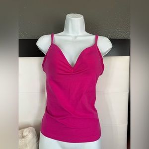 Body By Victoria IPEX Tank Self Bra 36D fucsia pink color